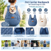 1pc Easy & Comfortable Quilted Pet Carrier Backpack for Small Dogs & Cats on the Go