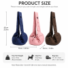 1pc Quilted Pet Bag for Cats & Small Dogs|Small pet Sling Carrier